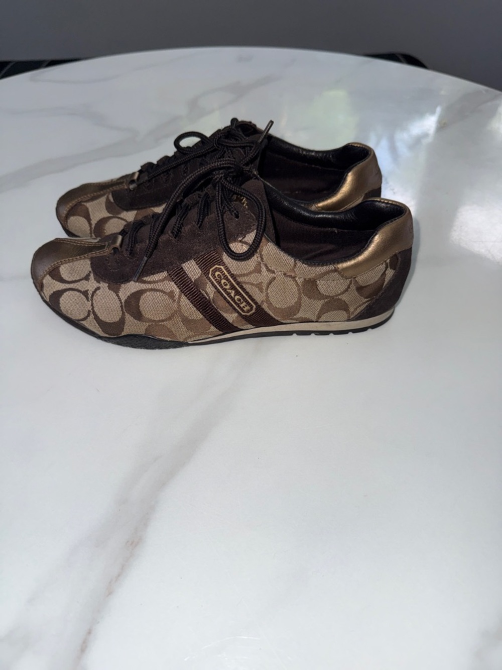 Coach Brown Signature Logo women’s Sneakers - Picture 2 of 11